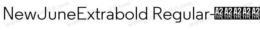 NewJuneExtrabold Regular字体转换